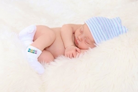 New Year Newborn Hospital Hat & Sock Set for Maternity