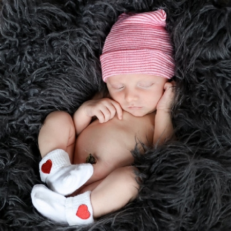 Valentine's Newborn Hospital Hat & Sock Set for Nurseries