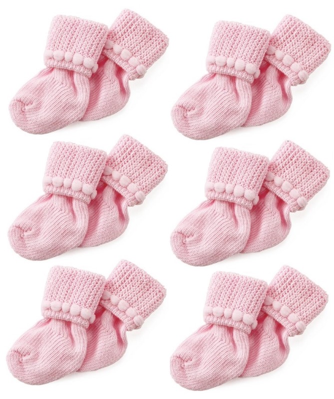 pink baby sock