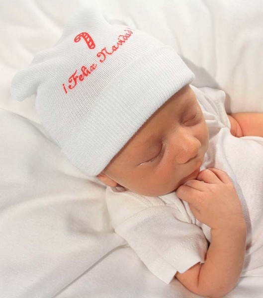 Happy Hanukkah Newborn Baby Hospital Hat and Sock Set by Nurses Choice