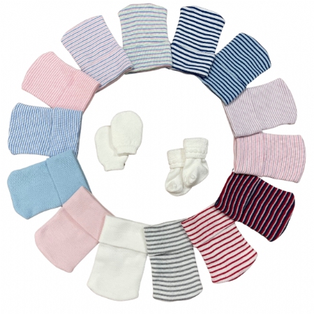 All Two-Ply Cap Set Options (Cap with Mittens and/or Socks)