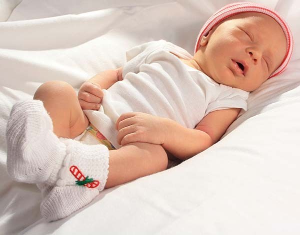 Red & White Two-Ply Baby Cap & Sock Set #BCSK-620RW2