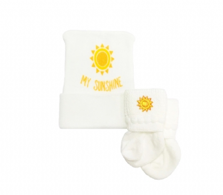Newborn Baby My Sunshine Hat & Sock Set