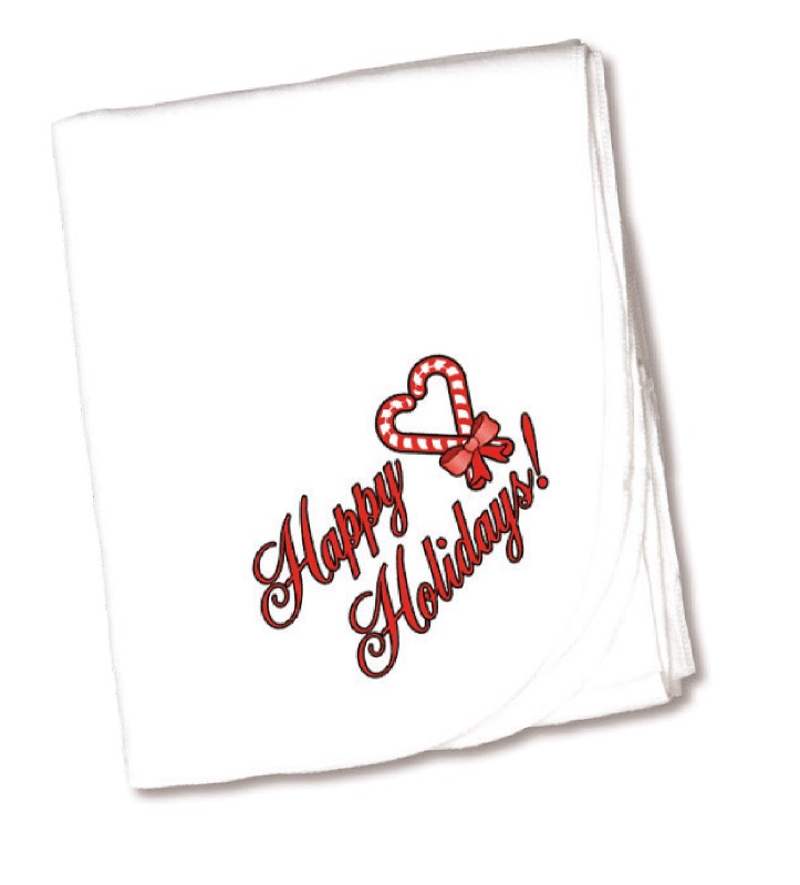 Newborn Baby Christmas Keepsake Receiving Blanket