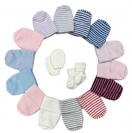 All Roundtop Cap Set Options (Cap with Mittens and/or Socks)