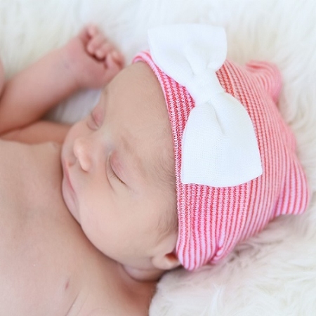 Newborn Girl 2-Ply Specialty Bow Hats