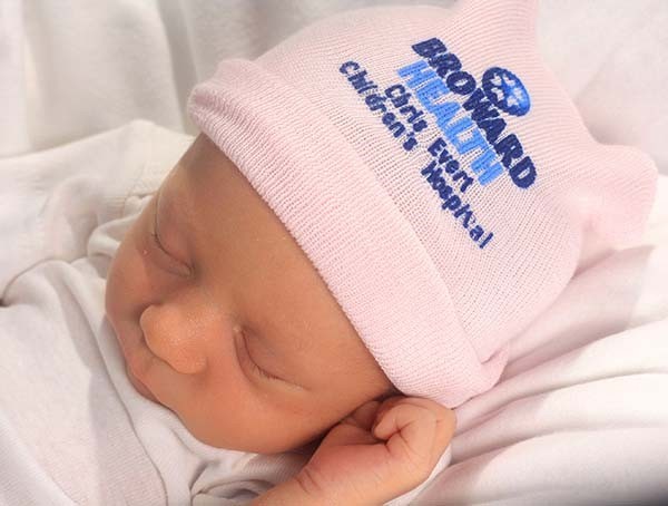 Logo Two-Ply Hospital Baby Hats #BC-620WL2