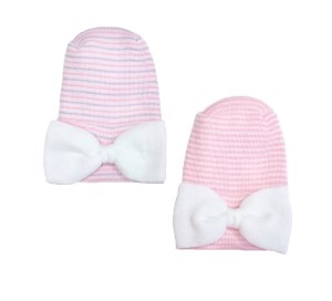 Newborn Baby Girls' Bow Cap Set