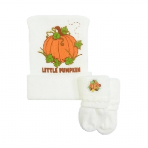 Little Pumpkin Newborn Hospital Hat & Sock Set