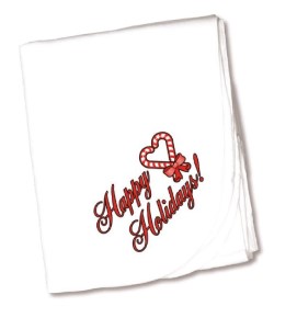 Newborn Baby Christmas Keepsake Receiving Blanket