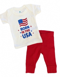 Born in The USA Newborn Outfit