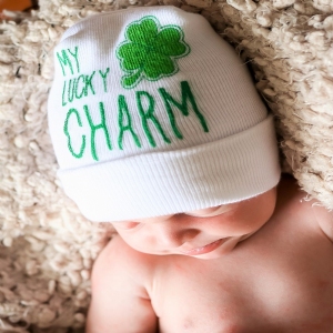 St. Patrick's Day Newborn Two-Ply Hat #BC-SHAM