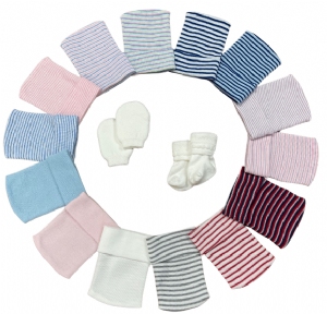 All Single-Ply Cap Set Options (Cap with Mittens and/or Socks)