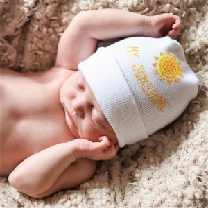 My Sunshine Newborn Two-Ply Hat #BC-SUN